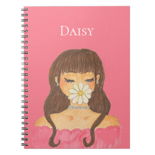 Daisy Girl Pink Dress Notebook