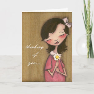 Daisy Girl - Thinking of You - Greeting Card