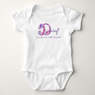 Daisy girls name & meaning D monogram shirt