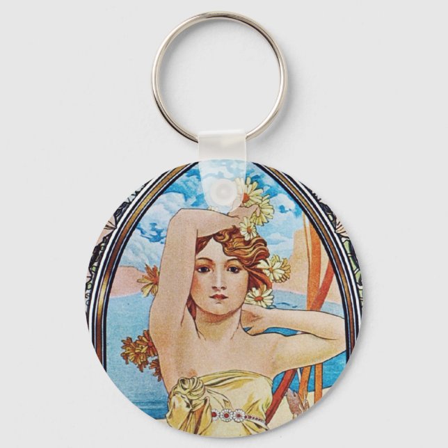 Daisy Goddess Key Ring (Front)