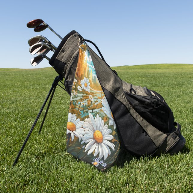 daisy golf towel (Green)