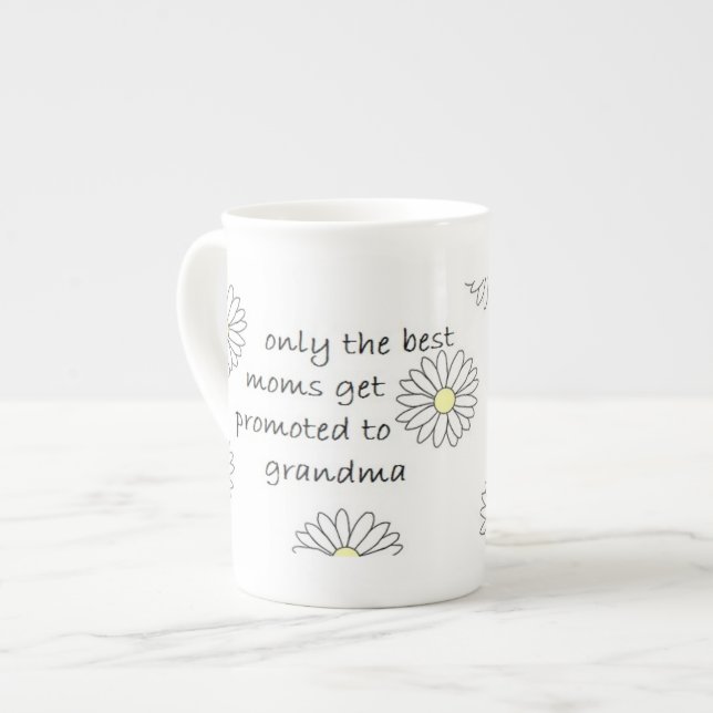 Daisy Grandma Bone China Mug (Front Left)