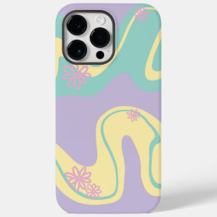 Daisy Groove Pastel Pink, Yellow, Purple & Green Case-Mate iPhone 14 Pro Max Case