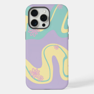 Daisy Groove Pastel Pink, Yellow, Purple & Green iPhone 15 Pro Max Case