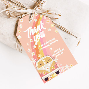 Daisy Groovy Two Birthday Party Favour Tags