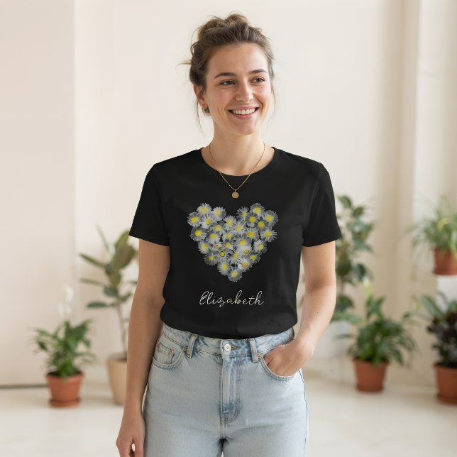 DAISY HEART TSHIRT PERSONALIZED (Creator Uploaded)