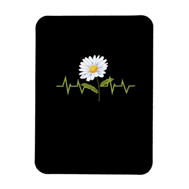 Daisy Heartbeat Magnet (Vertical)