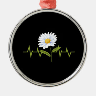 Daisy Heartbeat Metal Tree Decoration