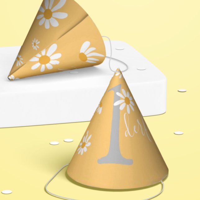 Daisy Hippie Baby First Birthday Wonderful Party Hat (Creator Uploaded)