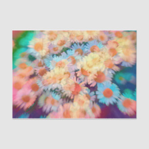 Daisy Hippie Boho Print Colourful Floral Tissue Paper