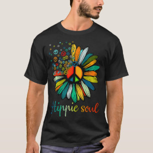 Daisy Hippie Soul Flower Lovers Hippy Gifts T-Shirt