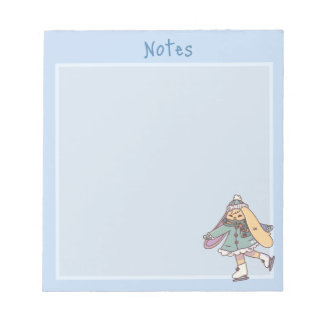 Daisy Ice Skating Notepad