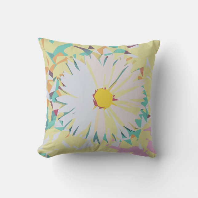 Daisy Illustration Cushion (Front)