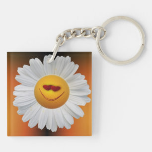 Daisy in love key ring