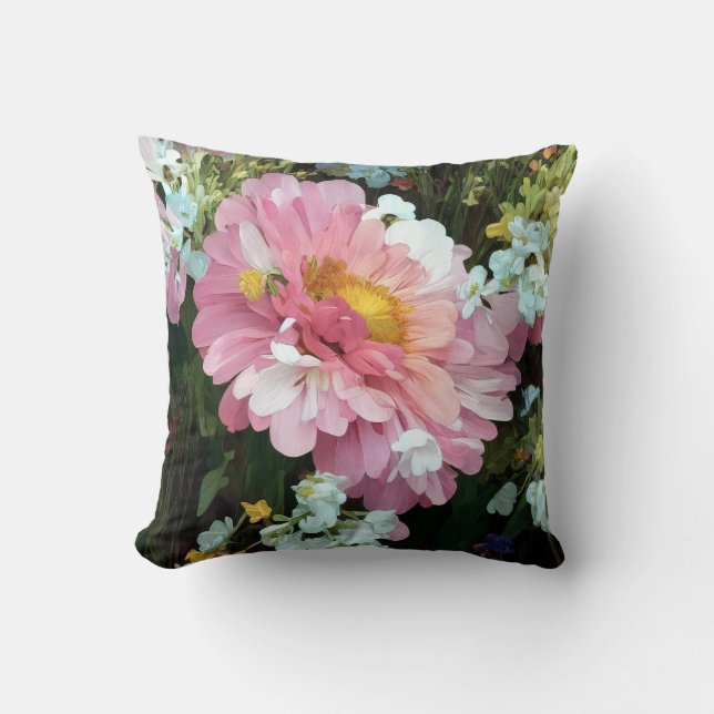 Daisy in Pink Cushion (Front)