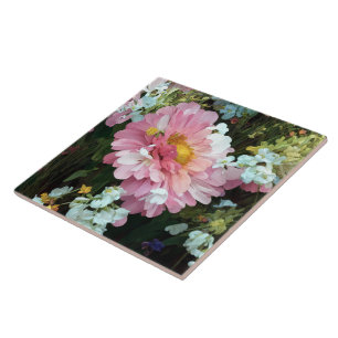 Daisy in Pink Tile
