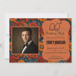 Daisy Inspired Women Birthday Feminine Invitation