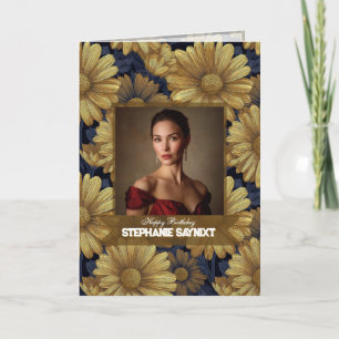 Daisy Inspired Women Birthday Unique Card