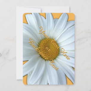 Daisy Invitations Personalised Daisy  RSVP Card