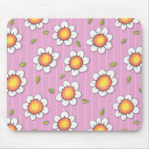 Daisy Joy pink Daisies Mousepad
