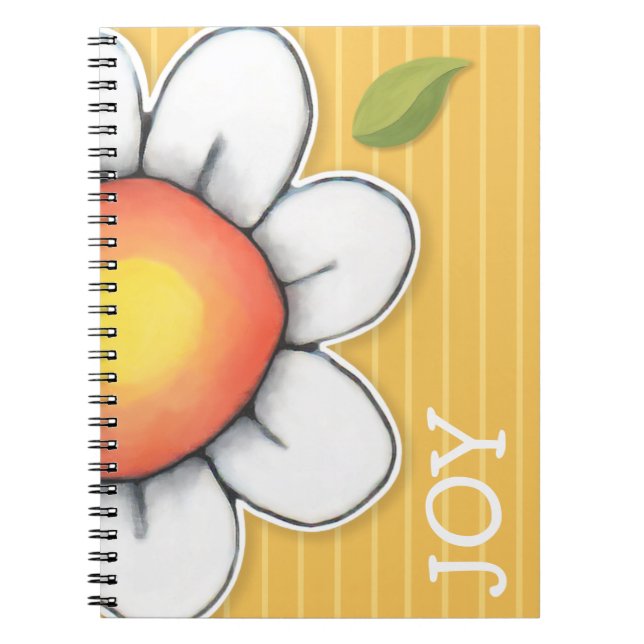 Daisy Joy yellow Notebook (Front)