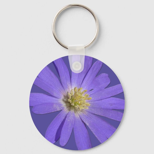 Daisy Key Chain Purple Daisy Keychains & Gifts (Front)