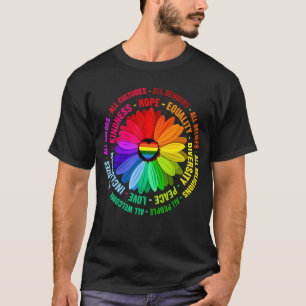 Daisy Kindness Peace Equality Love Inclusion Hope T-Shirt
