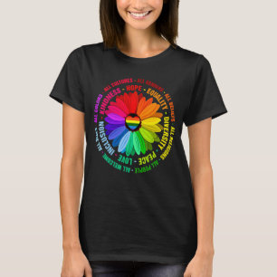 Daisy Kindness Peace Equality Love Inclusion Hope  T-Shirt