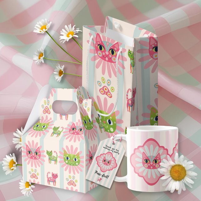 Daisy Kitty Face Purr-fect Birthday Small Gift Bag (Creator Uploaded)