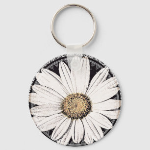 Daisy Mae Button Keychain