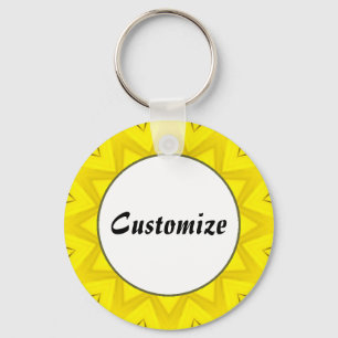 Daisy Mandala Template 05 Key Ring