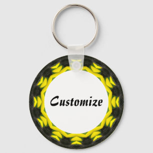 Daisy Mandala Template 19 Key Ring