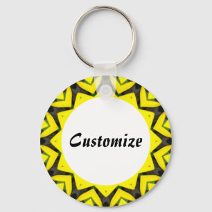 Daisy Mandala Template 28 Key Ring