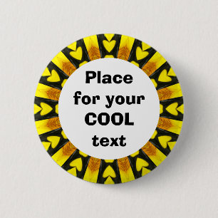 Daisy Mandala Template 32 6 Cm Round Badge