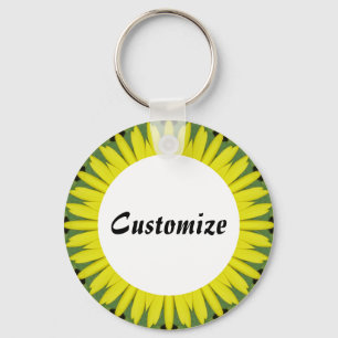 Daisy Mandala Template 40 Key Ring