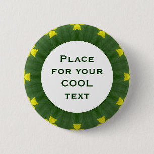 Daisy Mandala Template 41 6 Cm Round Badge