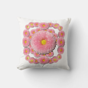Daisy Mandala Throw Cushion