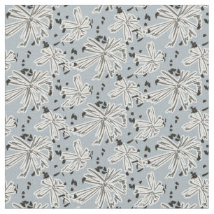 Daisy meadow - blue fabric