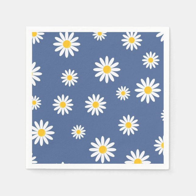 Daisy Meadows Blue Napkin (Front)