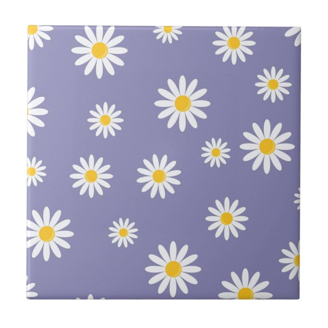 Daisy Meadows Purple Tile (Front)