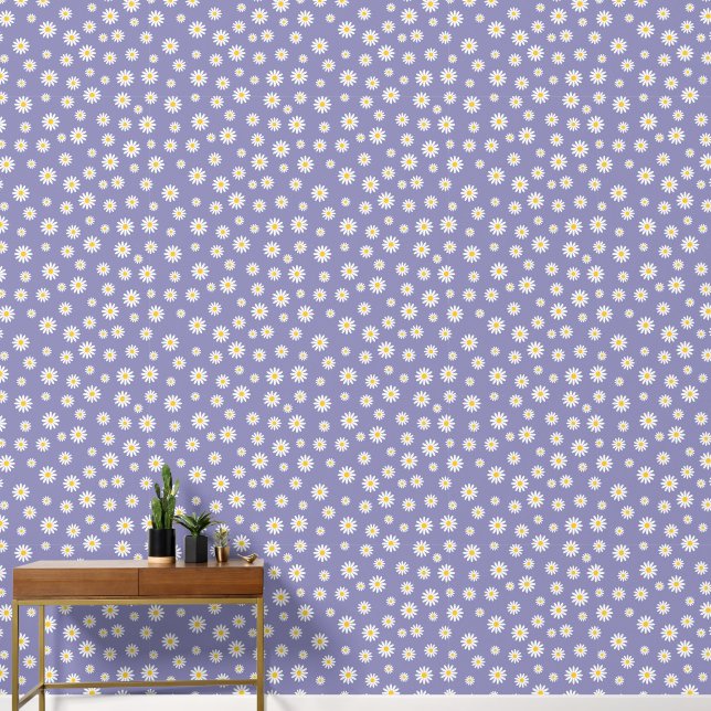 Daisy Meadows Purple Wallpaper (Hallway)