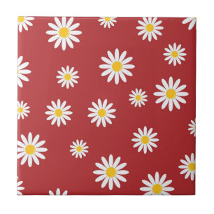 Daisy Meadows Red Tile