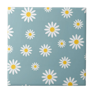 Daisy Meadows Teal Tile