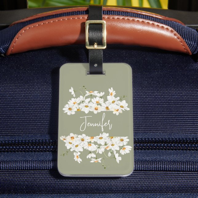 Daisy Modern Boho  Luggage Tag (Front Insitu 2)