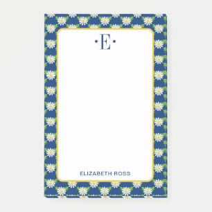 Daisy Monogram Post-it Notes