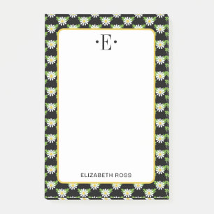 Daisy Monogram Post-it Notes