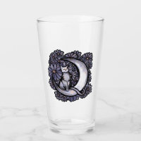 Daisy Moon Cat Art Floral Moonchild Cats
