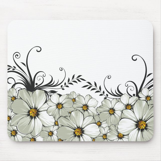 daisy morning mouse pad (Front)