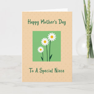 Daisy Mothers Day Niece Card