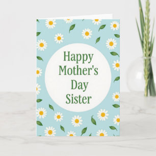 Daisy Mothers Day Wish Card